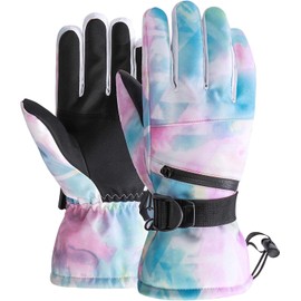 Ski Gloves, Snowboarding Gloves, Touch Panel Compatible, Bike Gloves, Cold Protection, Water Resistant 3.9 ft (10,000 mm), Windproof, Winter Gloves, Snow Plow Gloves, Juniors, Heat Retention,