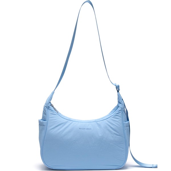 Pander Nylon Crescent Shoulder Bag, Medium Sling Crossbody with Adjustable