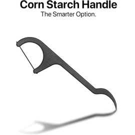 Sea Turtle Dental Floss Picks - Corn Starch Handle - Thin Thread Tooth Flossers - Unflavored (200)