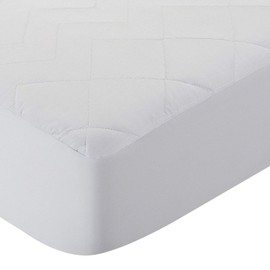 Pikolin Home - Quilted Mattress Protector – With Fibre, Breathable, anti-dust mite Cama 105-105 x 190/200 cm white