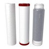 AquaticLife 10-Inch Sediment Water Filter Replacement Cartridges Kit (Carbon Plus