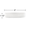 360 Lighting Round Acrylic 8" Wide x 1 1/2" High