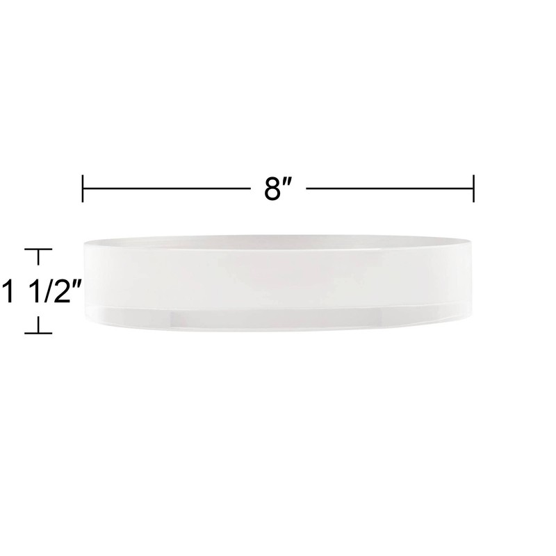 360 Lighting Round Acrylic 8" Wide x 1 1/2" High