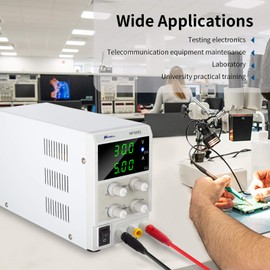 Bench Power Supply 30V 5A Adjustable Switching Lab DC Power Supply for Etching Aluminum, DIY Project, Electronic Repairing, Anodizing Kit