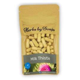 Herbs by Sonja - Milk Thistle 350 mg * 60 Capsules Natural Detoxification - Organic Milk Thistle Vegan - Milk Thistle Capsules High Dose - Milk Thistle Complex