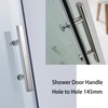 Cokritsm Shower Door Handle 145mm Hole to Hole, Stainless Steel