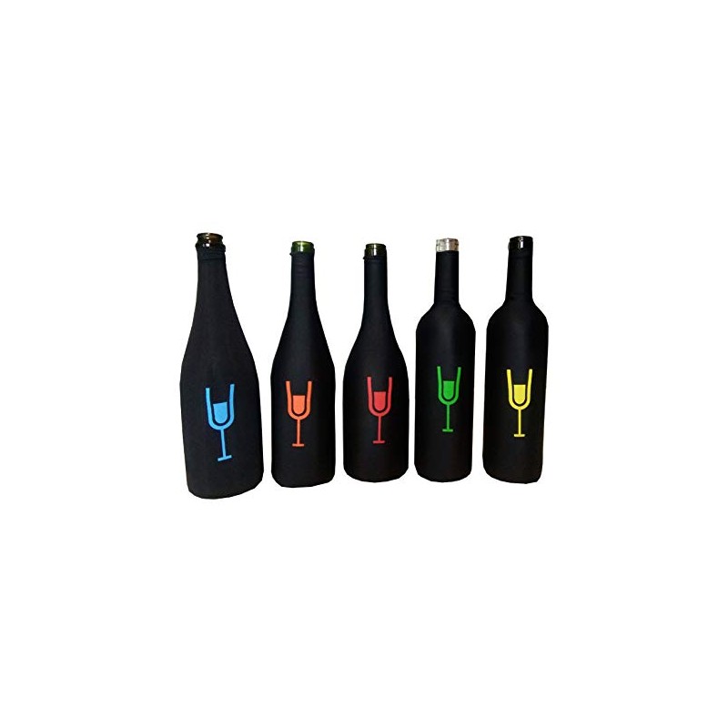 Vino a ciegas Set of 5 Blind Tasting Bottle Covers