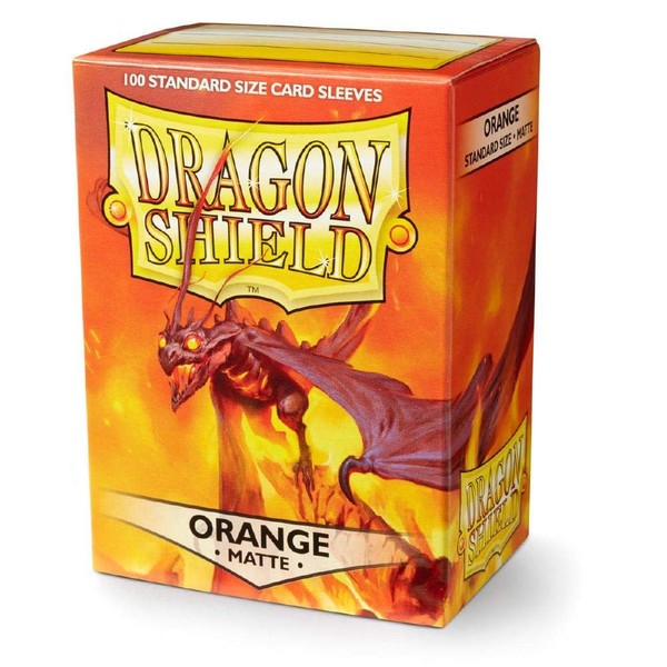 Dragon Shield Matte Orange Standard Size 100 ct Card Sleeves Individual Pack