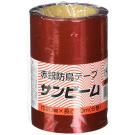 Bird Proof Tape Wide Red Silver 6pc 20 mm Wide x 90 m