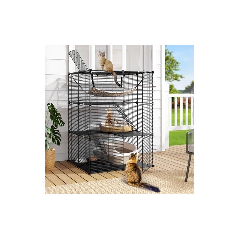 DWVO 3 Tier Cat Cage