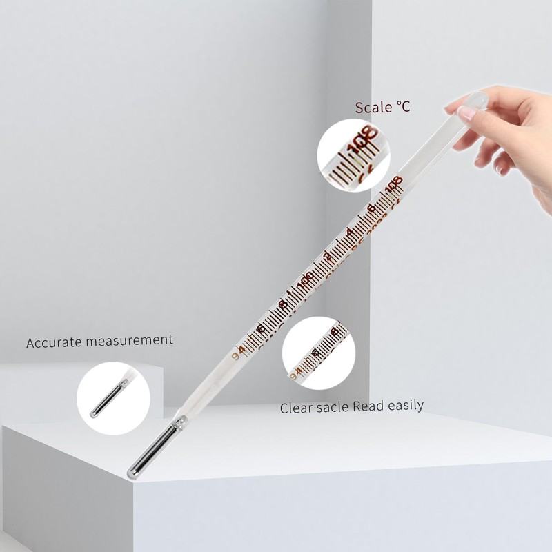 ℉ Oral Thermometer for Adults and Kids 2PCS - Glass