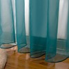 SIMPVALE Curtain Curtains with Eyelets, Polyester Voile Tab-Top Curtain Transparent
