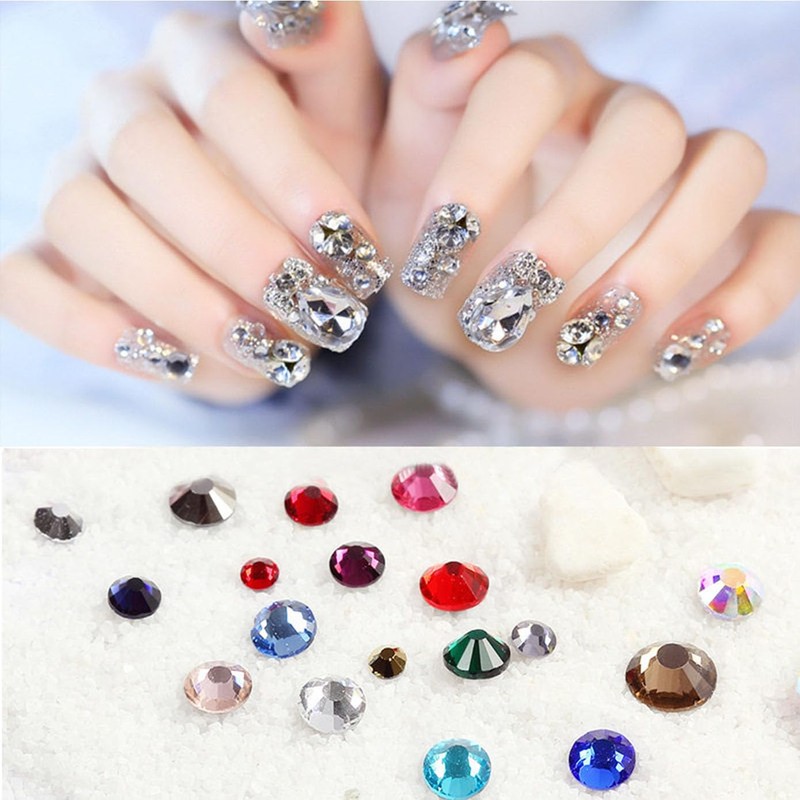 Darunyar 4000pcs Resin AB Flatback Rhinestones for Nails Art Crafts