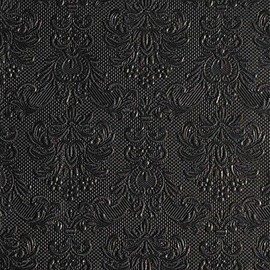 Napkin 33 x 33 Elegance Black Embossed Serviettes St.-Pg 15.