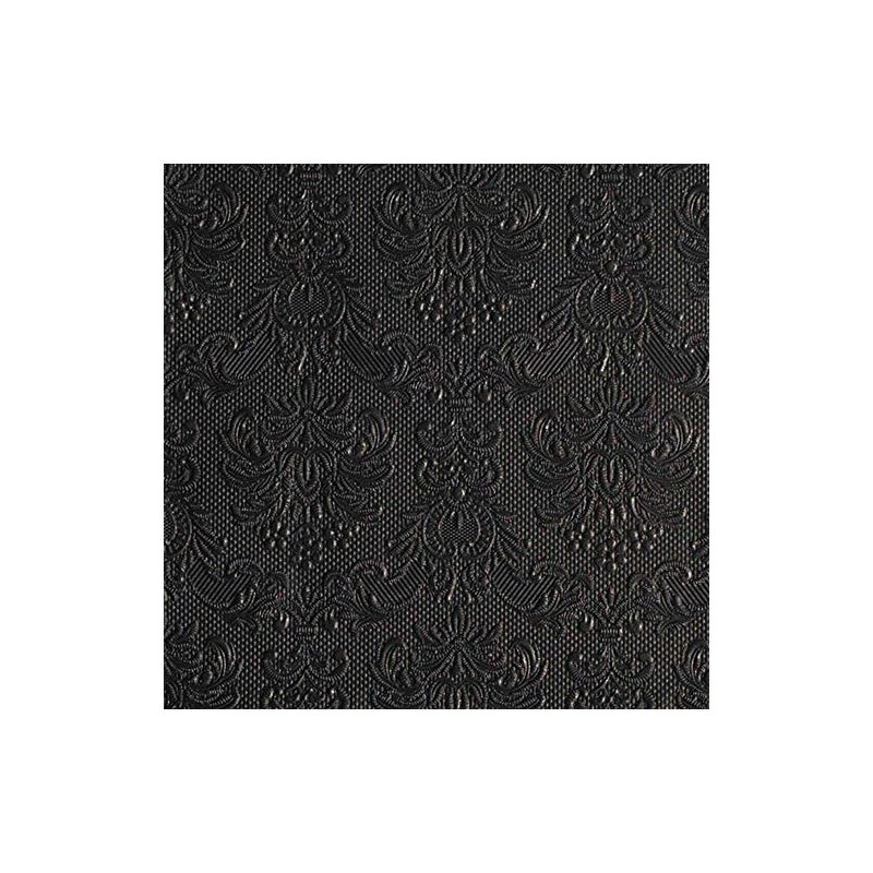 Napkin 33 x 33 Elegance Black Embossed Serviettes St.-Pg 15.