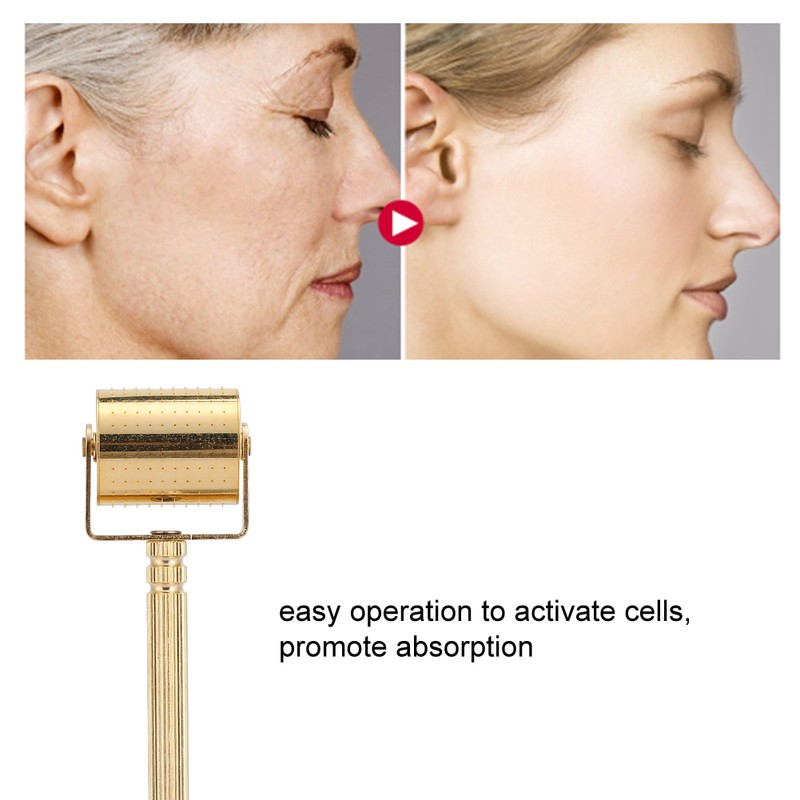 Face Massage Roller Micro Needle Therapy Anti Wrinkle Anti Aging