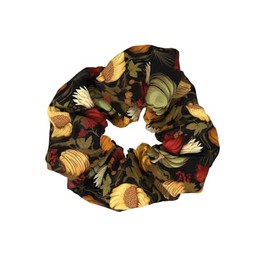 Thanksgiving Pumpkin Hair Scrunchy Fall Turkey Ponytail Holder Thanksgiving Hair Scrunchies JHT22 (A2)
