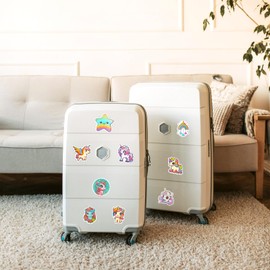 Ychsring Rainbow Unicorn Stickers - 50 Pcs Waterproof Vinyl Stickers for Water Bottle, Scrapbook, Laptop, Journal - Cute Kawaii Animal Stickers for Girls, Kids & Adults