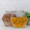 Cornucopia Gallon Plastic Container Candy Jars (2-Pack); Hexagon Shaped Countertop