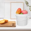 1/2 Gallon Small Plastic Buckets with Lids & Handles, 8