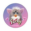 Furby Majikaru Department Store Tin Badge 1