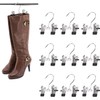 Norhogo Pack of 9 Multifunctional Metal Hangers, Double Adjustable Clips,