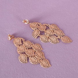 HUGE TOMATO Fashionable & Statement Large Earring Clips Piece Long Geometric Matte Gold Dangle Earrings Rectangle Hoop Clips for Women Girls Gift, Sterling Silver, No Gemstone