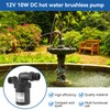 12V DC Brushless Pump, 10W Solar Water Pump Hot Water