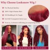 Burgundy Lace Front Wigs Human Hair Body Wave Lace Front