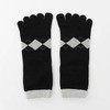 Men's Comfortable Argyle Pattern Black Toe Socks Gift Men's