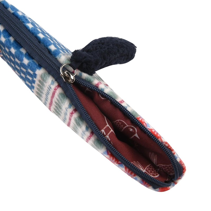 Kusuguru Japan Matilda-san Die-Cut Pouch, BLUE