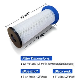 Smilefil 2 Pack S26 Vacuum HEPA Filters Replacement Fits for Pullman Ermator S-Series S13 S26 S36 S1400 S20 HTC50 and Bona DCS 70. P/N: 200700070