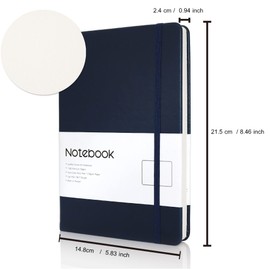 Uncle Deer A5 Notebook Journal Book - Blue (Blank, Blue)