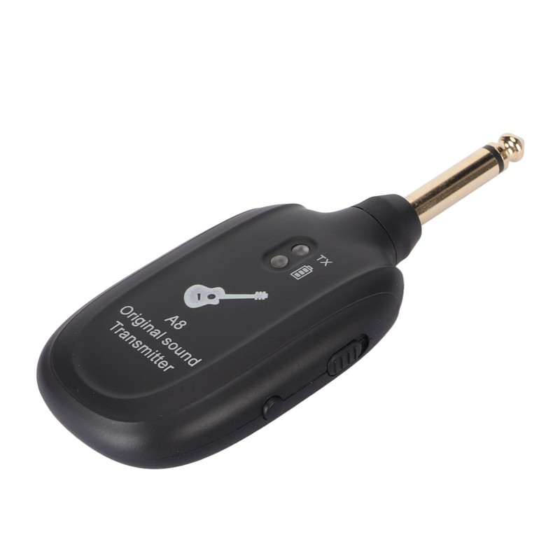 Guitar Wireless System Rechargeable UHF 730MHz 4 Channels Guitar Transmitter