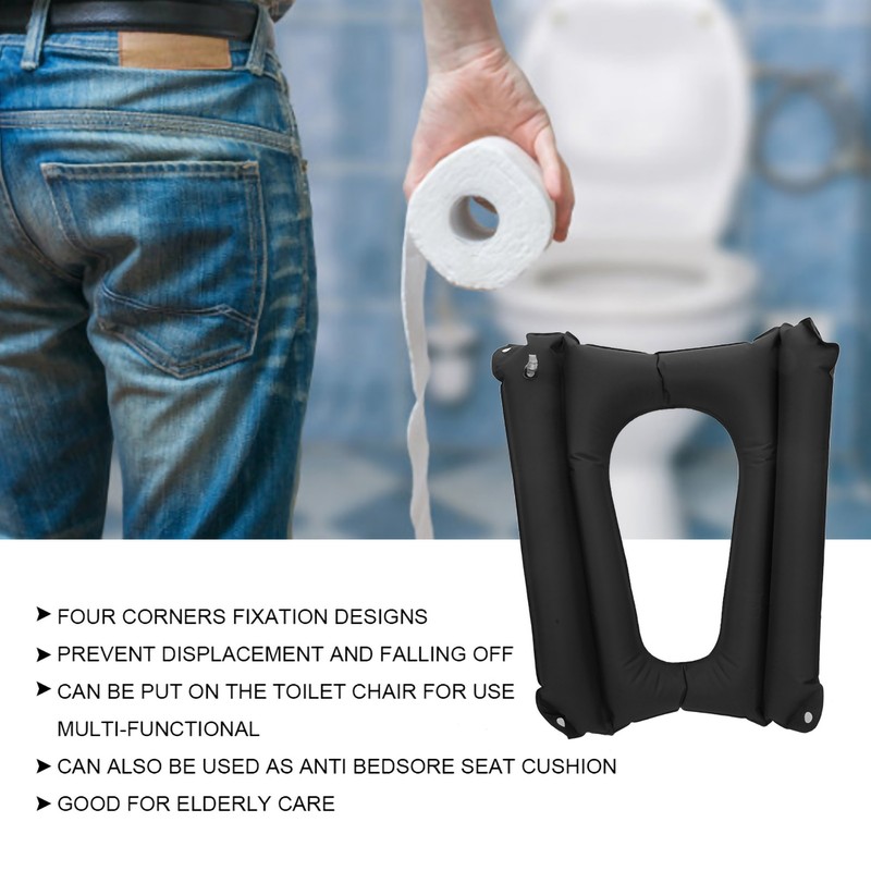 Elderly Care Anti Bedsore Toilet Seat Pad Inflatable Washable Sitting