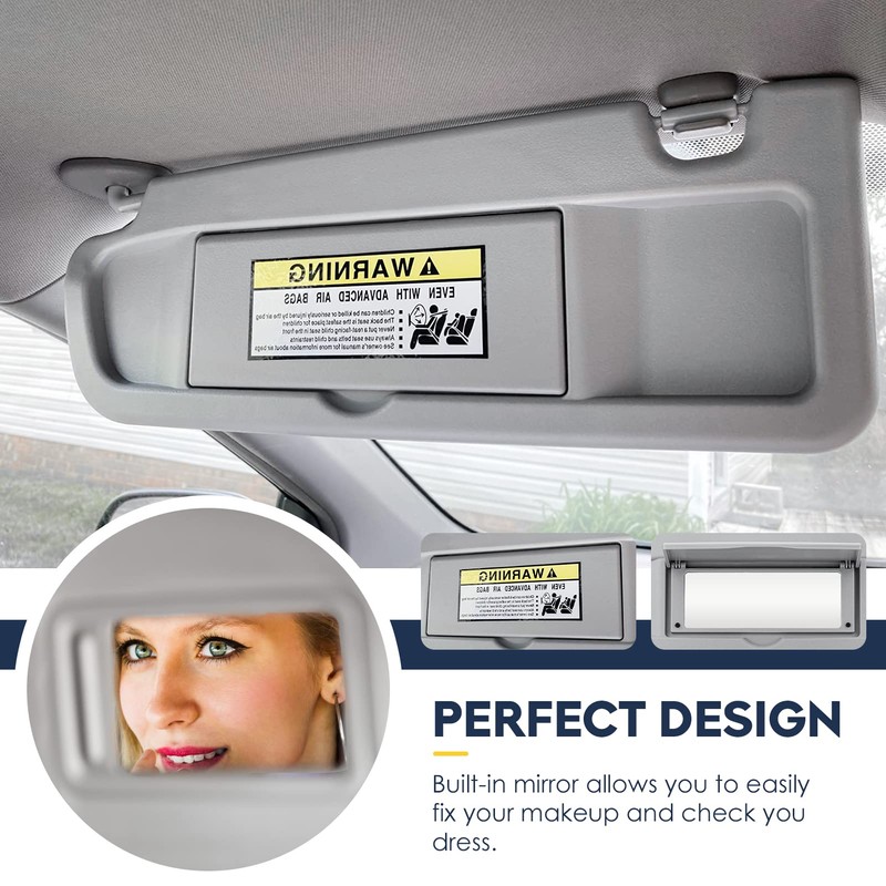 Driver & Passenger Sun Visor for Honda Civic 2006 2007