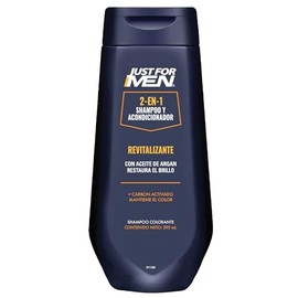 Just For Men Shampoo y Acondicionador 2 en 1 Revitalizante con Aceite de Argán 295mL