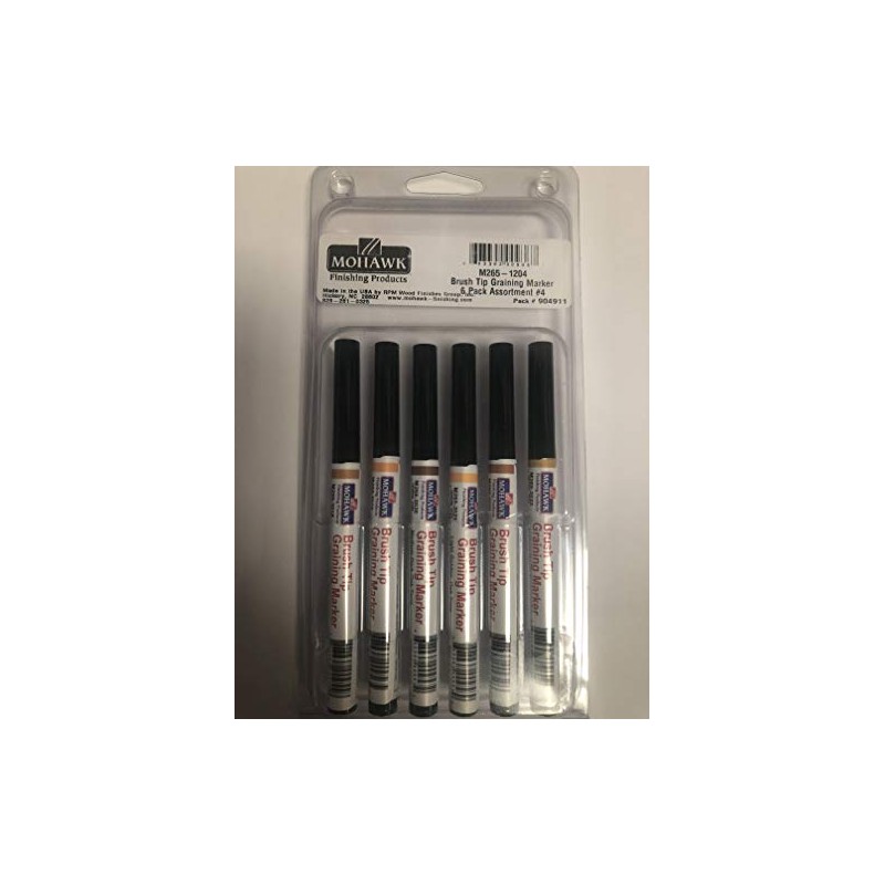 Brush Tip Graining Marker 6 Pack Assortment #4