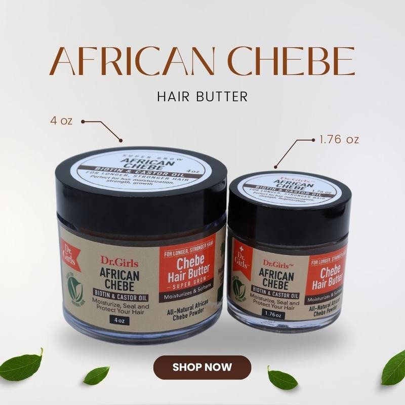 Dr Girls African Chebe Hair Butter - Moisturizes, Seals, and