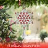 FIHOO Christmas Tree Ornaments – 2024 Rhinestone Snowflake Hanging Pendant