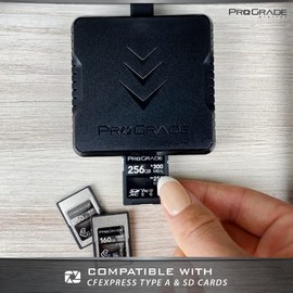 CFexpress Lector de Tarjetas Tipo A y SDXC/SDHC UHS-II con Dos Ranuras | USB 3.2 Gen 2 | por ProGrade Digital (PG09)
