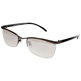 Hodogaya Electronics Men's Sunglasses, Metal Frame, Clear, clear