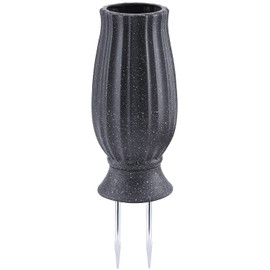 Bocola Cemetery Vase with Metal Spike -Headstones Flower Holder with Drainage Hole for Artificial Flowers- Grave Decorations Memorials Sympathy for Loss of Loved Ones