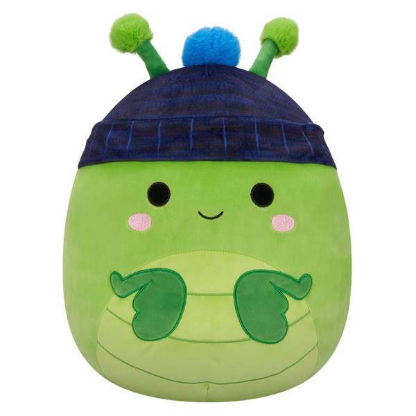 Squishmallows Original 16-Inch Trenton Praying Mantis with Beanie - Official