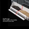 HEEPDD Alimentador de Jaula para Pájaros, Vasos de Alimentación de