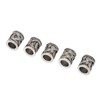 20PCS Beard Beads Retro Alloy Multipurpose Hair Tube Beads for