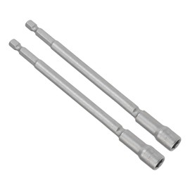 CoCud Magnetic Nut Screwdriver, 8 mm Socket Wrench 1/4 Inch Hex Shank, CR-V Steel Long Hex Shank Wrench - (Applications: for Car Part Repair), Pack of 2