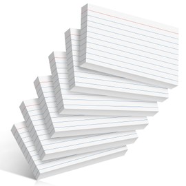 YAGUAO White Index Cards 4x6 Inch Flash Cards Heavyweight Lined Flashcards Note Cards for Studying School College Supplies, 162 Count
