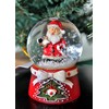 Gisela Graham Christmas Red Santa Father Christmas Mini Snow Dome