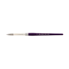 Silver Brush Limited 8800S Silver Silk Round Brush for Watercolor, Gouache, and Acrylic Paint, Size 12, Short Handle